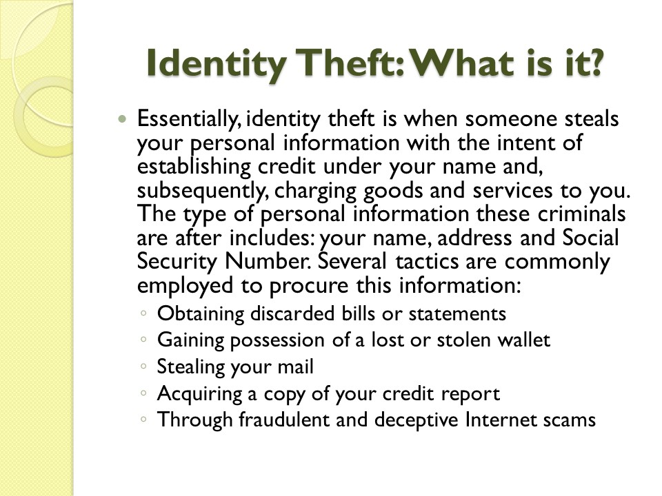 what is identity theft graphic